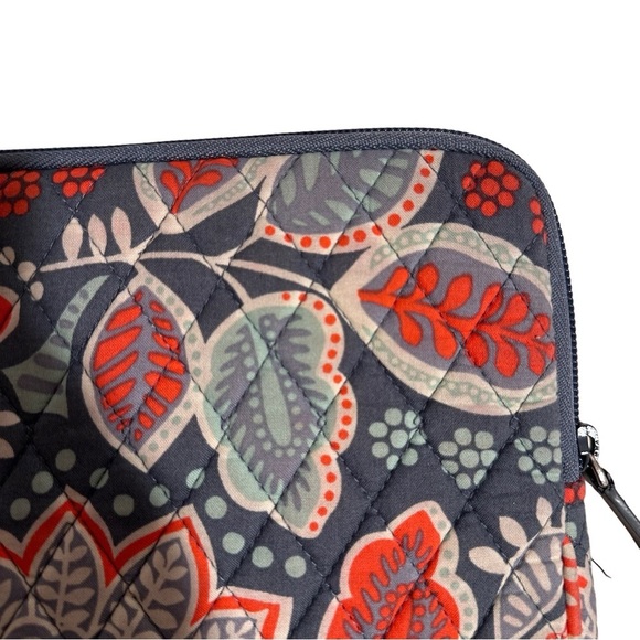 3x25* Vera Bradley Laptop Padded Sleeve Nomadic Floral 11x14” Mint Coral Grey - Picture 7 of 12